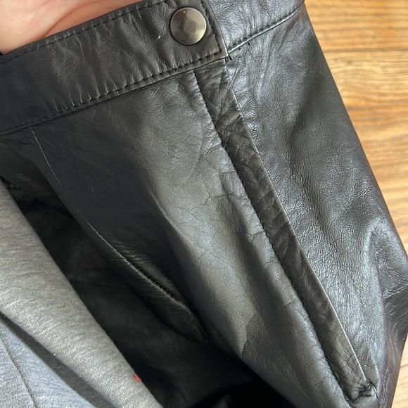 Winlit Vintage Genuine Leather Skirt - Picture 3 of 5